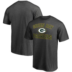 Green Bay Packers Victory Arch T-Shirt Heather Charcoal - Fanatics