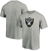 Las Vegas Raiders Primary Logo T-Shirt Heather Gray - Fanatics