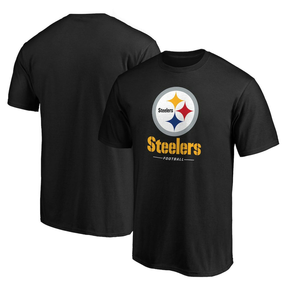 Pittsburgh Steelers Team Lockup T-Shirt Black - NFL