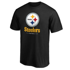 Pittsburgh Steelers Team Lockup T-Shirt Black - NFL