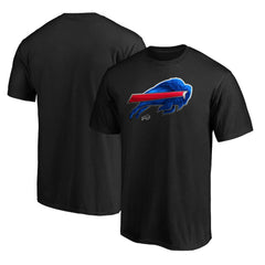 Buffalo Bills Midnight Mascot Team Logo T-Shirt Black - NFL