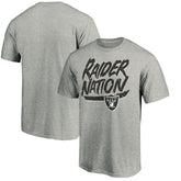 Las Vegas Raiders Hometown Collection Raider Nation T-Shirt Heathered Gray - NFL