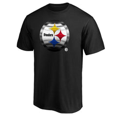 Pittsburgh Steelers Midnight Mascot Team Logo T-Shirt Black - NFL