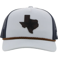Dallas Cowboys HOOey State Patch Trucker Snapback Hat White/Navy - NFL
