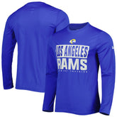Los Angeles Rams New Era Combine Authentic Offsides Long Sleeve T-Shirt Royal - NFL