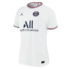 Jordan Neymar Jr. Paris Saint-Germain Jordan Brand Women's 2021/22 Fourth Replica Jerseys - White