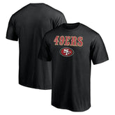 San Francisco 49ers Logo Team Lockup T-Shirt Black - NFL