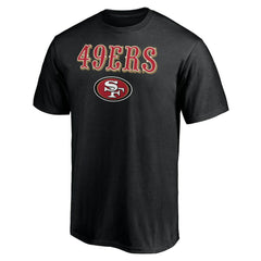 San Francisco 49ers Logo Team Lockup T-Shirt Black - NFL