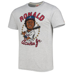 Ronald Acuna Jr. Atlanta Braves Homage Caricature Tri-Blend T-Shirt Clearance