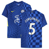 Fanatics Jorginho Chelsea Autographed 2021-22 Home Jerseys