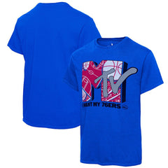 NBA - Philadelphia 76ers Junk Food NBA x MTV I Want My T-Shirt - Royal