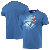 Toronto Blue Jays Homage Hand-Drawn Logo Tri-Blend T-Shirt On Sale