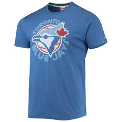 Toronto Blue Jays Homage Hand-Drawn Logo Tri-Blend T-Shirt On Sale