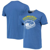 Milwaukee Brewers Homage Milwaukee County Stadium Tri-Blend T-Shirt discount