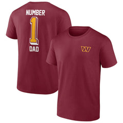 Washington Commanders Team #1 Dad T-Shirt Burgundy - Fanatics