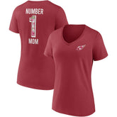Arizona Cardinals Women's Team Mother's Day V-Neck T-Shirt Cardinal - Fanatics