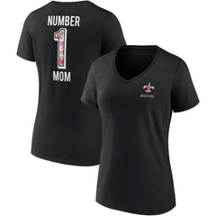 New Orleans Saints Women's Team Mother's Day V-Neck T-Shirt Black - Fanatics