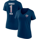 Chicago Bears Women's Team Mother's Day V-Neck T-Shirt Navy - Fanatics