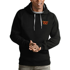 Washington Commanders Antigua Victory Pullover Hoodie Black - NFL