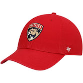 Florida Panthers - '47 Logo Clean Up Adjustable Hat Red