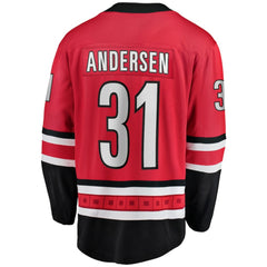 Frederik Andersen Carolina Hurricanes - Fanatics Alternate Breakaway Player Jersey Red
