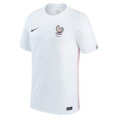 Nike France Women's National Team Youth 2022/23 Away Replica Blank Jerseys - White