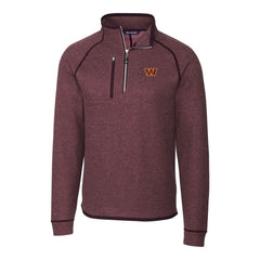 Washington Commanders Cutter & Buck Mainsail Half-Zip Pullover Jacket Burgundy - NFL