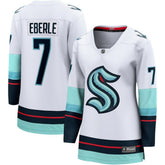 Jordan Eberle Seattle Kraken Fanatics Women's Away Breakaway Jersey White
