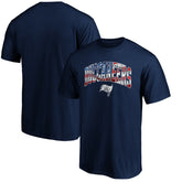 Tampa Bay Buccaneers Banner Wave Logo T-Shirt Navy - NFL