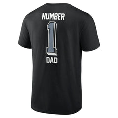 Las Vegas Raiders Number One Dad T-Shirt Black - NFL