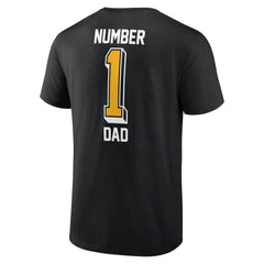 Pittsburgh Steelers Number One Dad T-Shirt Black - NFL