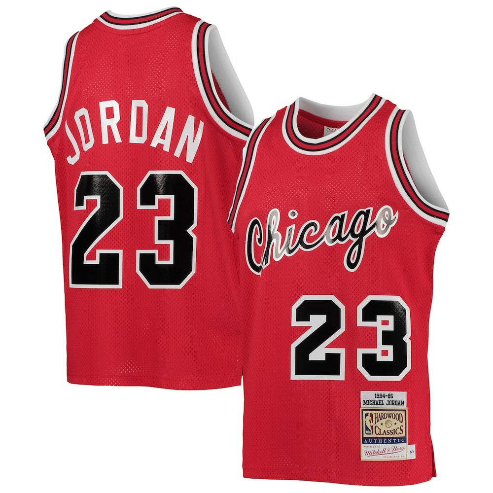 Mitchell & Ness - Michael Jordan Chicago Bulls Youth 1984/85 Hardwood Classics Authentic Jersey - Red