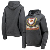 Washington Commanders WEAR by Erin Andrews Women's Fleece Pullover Hoodie Heathered Gray - NFL