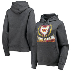 Washington Commanders WEAR by Erin Andrews Women's Fleece Pullover Hoodie Heathered Gray - NFL