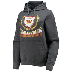 Washington Commanders WEAR by Erin Andrews Women's Fleece Pullover Hoodie Heathered Gray - NFL