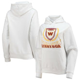 Washington Commanders WEAR by Erin Andrews Women's Fleece Pullover Hoodie White - NFL