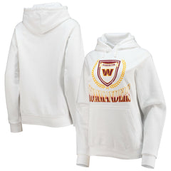 Washington Commanders WEAR by Erin Andrews Women's Fleece Pullover Hoodie White - NFL
