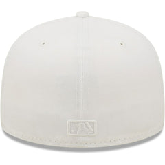 Cincinnati Reds New Era White on White 59FIFTY Fitted Hat Lifestyle