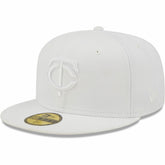 Minnesota Twins New Era White on White 59FIFTY Fitted Hat On Sale