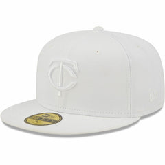 Minnesota Twins New Era White on White 59FIFTY Fitted Hat On Sale