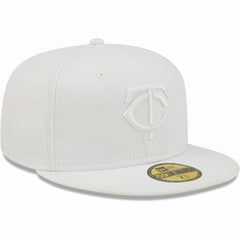 Minnesota Twins New Era White on White 59FIFTY Fitted Hat On Sale