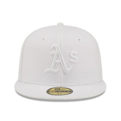 Athletics New Era White on White 59FIFTY Fitted Hat Online