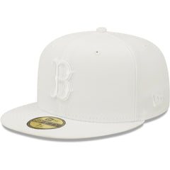 Boston Red Sox New Era White on White 59FIFTY Fitted Hat On Sale