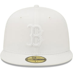 Boston Red Sox New Era White on White 59FIFTY Fitted Hat On Sale