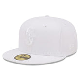 Seattle Mariners New Era White on White 59FIFTY Fitted Hat On Sale
