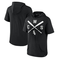 Chicago White Sox Fanatics Iconic Rebel Short Sleeve Hooded Top On Sale
