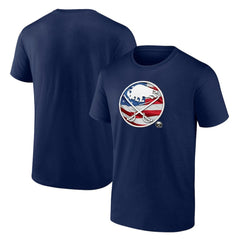 Buffalo Sabres - Banner Wave Logo T-Shirt Navy