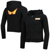 Washington Commanders New Era Girls Youth Full-Zip Hoodie Black - NFL