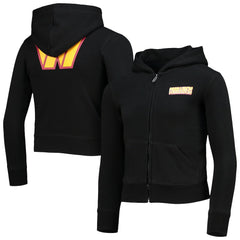 Washington Commanders New Era Girls Youth Full-Zip Hoodie Black - NFL
