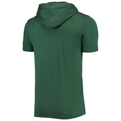 Green Bay Packers New Era Team Brushed Hoodie T-Shirt Heathered Green - NFL